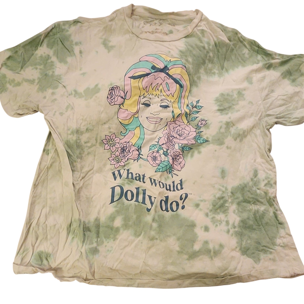 Dollcake Green Tie-Dye Graphic Tee